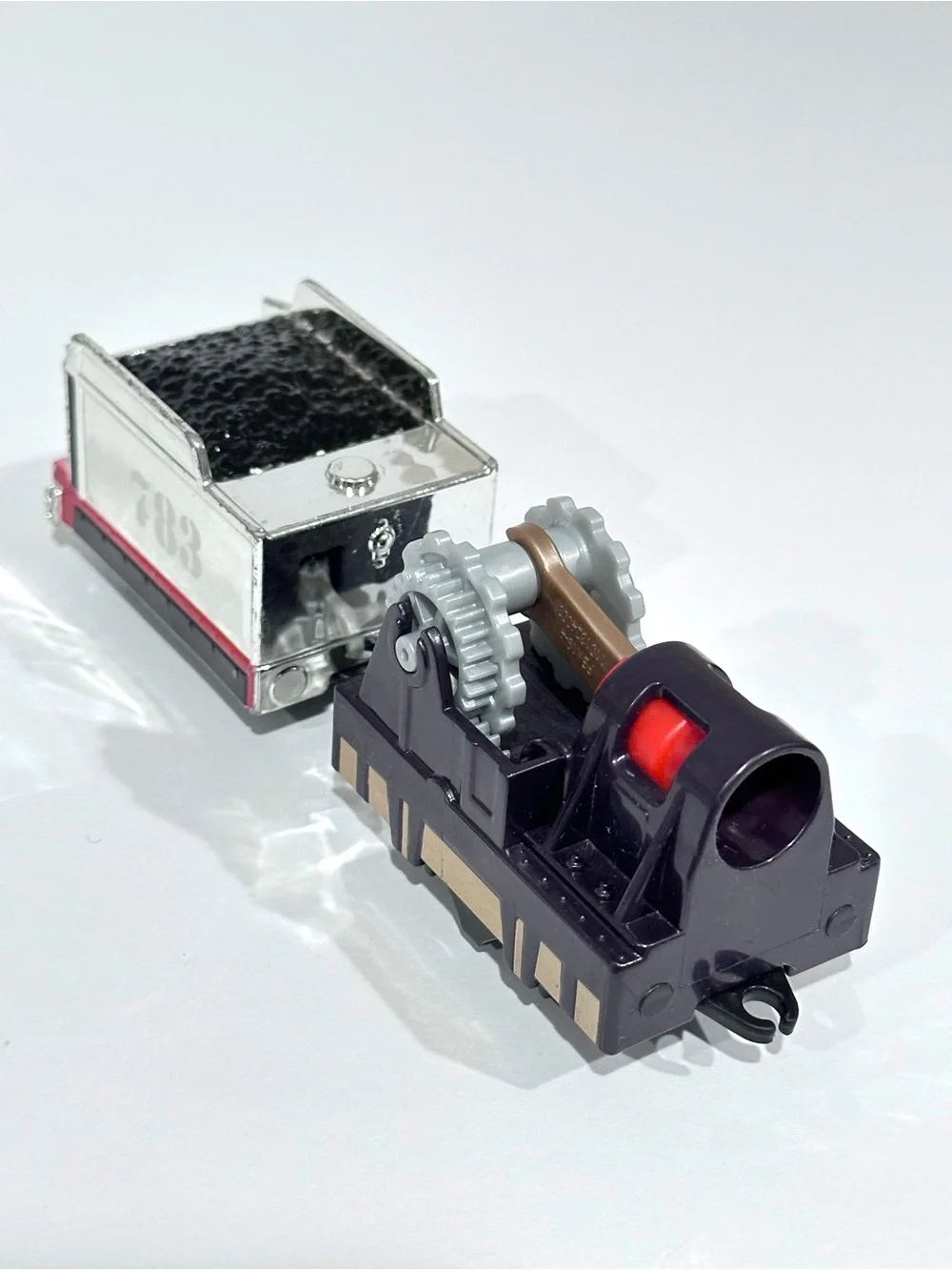 Thomas & Friends Motorized TrackMaster Merlin Train w/ Trnder & Gear Car